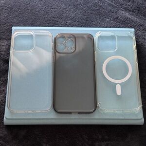 Clear Phone Case Trio for iPhone 13 Pro Max